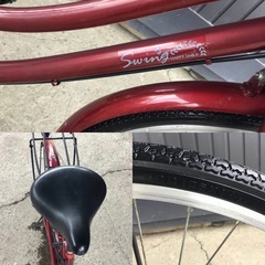 A-221△ v 岐阜発/ 26インチ/ 自転車/ SWING HAPPY SMILE/ ママチャリ/ 変速なし/ 走行確認/ 現状品/ R7.11/12 △の画像