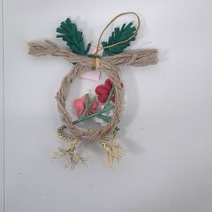 【ハンドメイド】オリジナルしめ飾り②の画像