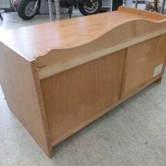 カントリー調 木製ローチェスト 2段 幅約90 高さ約50 大洋株式会社 テンダー 引き出し ローボード リビングボード タンス 札幌 西野店の画像
