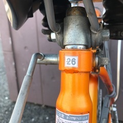 ジモティ割引有★【ジャングルジャングル岸和田店】自転車 シティサイクル ママチャリ オレンジ  26インチ 南大阪 岸和田市 貝塚市 泉佐野市 和泉市 忠岡町 熊取町の画像