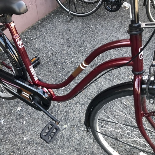 ジモティ割引有★【ジャングルジャングル岸和田店】自転車 シティサイクル ママチャリ レッド 26インチ 南大阪 岸和田市 貝塚市 泉佐