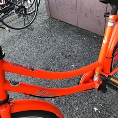 ジモティ割引有★【ジャングルジャングル岸和田店】自転車 シティサイクル ママチャリ オレンジ 26インチ 南大阪 岸和田市 貝塚市 泉佐野市 和泉市 忠岡町 熊取町の画像