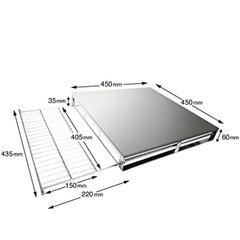 ラクア THANKO 水道いらずのタンク式食器洗い乾燥機  マットブラック＆ラクア用食洗機ラックの画像