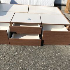 JM20443K)　ニトリ　ベッド＆マットレス1式 ＜幅：約210cm 高さ：約85cm 奥行：約123cm＞中古品【取りに来られる方限定】　 の画像