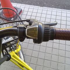 リユースのサカイ栃木店★ジモティ割あり★  ギア付き自転車 20インチ イエロー クリーニング済み TC11623の画像