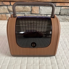 【美品】リッチェル ラタンキャリー ブラウン　の画像