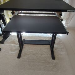 パソコンデスク 金属製 高さ調整可能の画像