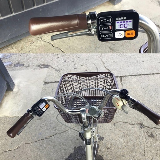 h-216△ q 岐阜発/パナソニック/電動アシスト三輪自転車/スイングあり/3段変速/バッテリー12Ah/充電器なし/走行確認/現状品/管25s/ R7.11/12 △
