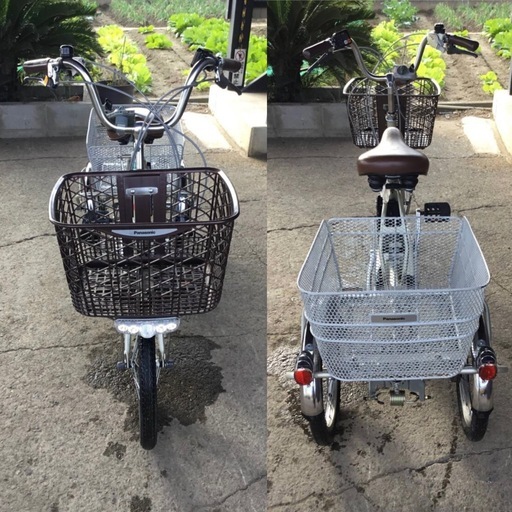 h-216△ q 岐阜発/パナソニック/電動アシスト三輪自転車/スイングあり/3段変速/バッテリー12Ah/充電器なし/走行確認/現状品/管25s/ R7.11/12 △