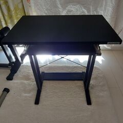パソコンデスク 金属製 高さ調整可能の画像