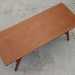 ≪zyt2574ジ限≫ ニトリのセンターテーブル 幅100cm 奥行40cm　　　nitori/1500443/セーブル3/ミドルブラウン/おしゃれ/シンプル/中古家具/宮城県仙台市 071113-04の画像