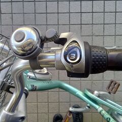 リユースのサカイ栃木店★ジモティ割あり★  ギア付き自転車 20インチ グリーン クリーニング済み TC11624の画像