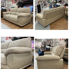 ジモティー限定価格！S763 ⭐ NITORI ニトリ 3Pソファ SOFA WALL3-KD 幅195cm USED 美品の画像