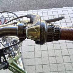 リユースのサカイ栃木店★ジモティ割あり★  ギア付き自転車 20インチ ダークグリーン クリーニング済み TC11625の画像