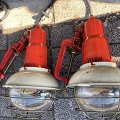 投光器 投光機　照明 現場  工事 ハロゲン 4個セット 箱付きの画像