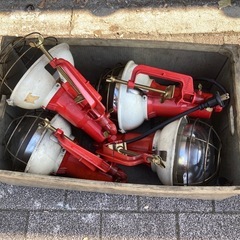 投光器 投光機　照明 現場  工事 ハロゲン 4個セット 箱付きの画像