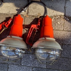 投光器 投光機　照明 現場  工事 ハロゲン 4個セット 箱付きの画像