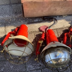 投光器 投光機　照明 現場  工事 ハロゲン 4個セット 箱付きの画像