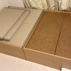 セミダブル たたみベッド 収納付きベッド 小上がりベッドの画像
