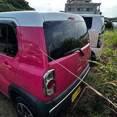 2014年式 スズキ ハスラー ハイブリッドＸ　衝突被害軽減システム　スマートキー　ＨＩＤヘッド　ＥＴＣ　オートライト　オートエアコン　純正１５インチアルミの画像