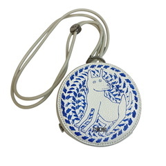 クリスチャンディオール Christian Dior ポーチ ヒルトン・ネルコラボ ヨーヨーポーチ ストラップ付 犬 ホワイトの画像