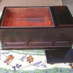 「アンテイーク品」黒檀の火鉢の画像