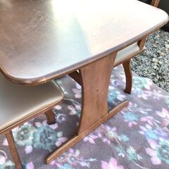 NITORI/ニトリ◆ダイニングセット◆ ダイニングテーブル 2人用  家具 回転チェアの画像