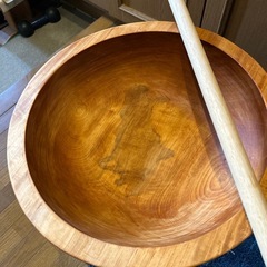 くり抜き蕎麦こね鉢の画像