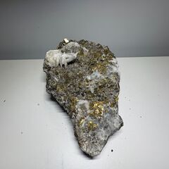 ▲水晶 クォーツ パイライト ガレナ 共生鉱物 原石 天然石の画像