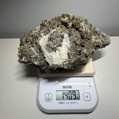 ▲水晶 クォーツ パイライト ガレナ 共生鉱物 原石 天然石の画像