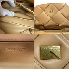 ボッテガヴェネタ BOTTEGAVENETA ショルダーバッグ マキシイントレチャート 2WAY ハンド ベージュの画像