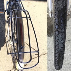 A-225△ v 岐阜発/ ブリジストン/ 26インチ/ 自転車/ ALSUS/ 3段変速/ サドル破れあり/ 荷台溶接外れあり/ 現状品/ R7.11/14 △の画像