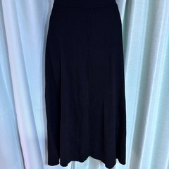 GU ブラック フレアニットスカート XLサイズ⭐︎の画像
