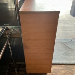 昭和レトロ✨木製下駄箱👟シューズラックアンティーク昭和家具靴入れ幅75.4cm奥行き35.5cm高さ98cm汚れ•傷•凹みあり💦茶色ブラウンの画像