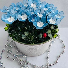 たっぷりネモフィラ ハンドメイドフラワー♩の画像