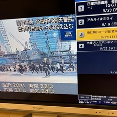 AQUOS 32型　BDディスク内蔵テレビの画像