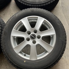 バリ溝 ブリヂストン VRX3 スタッドレス 215/55R16 ホイル付き4本セットの画像