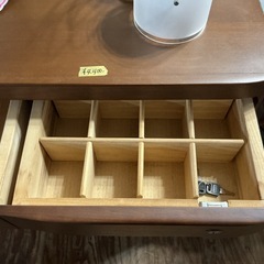 木製チェスト🍀整理タンス4段衣類収納シンプル和風インテリア家具幅118.6cm奥行き45.1cm高さ87.1cm傷•剥がれあり💦茶色ブラウンの画像