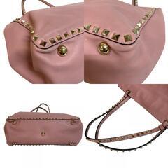 ヴァレンティノ VALENTINO トートバッグ スタッズ ピンクの画像