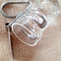 🥛ミルクピッチャー ガラス 切子 昭和レトロ 貴重の画像