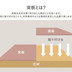 【オススメ】天然木 オークナチュラル 横に広がる机の画像