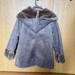【レディース】フェイクムートンコート アウター フード付 裏ボア ボリュームの画像
