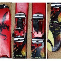 SALOMON スノーブレード SBRRO 全長98cm ケース付き ショートスキー ファンスキー ミニスキー サロモン 札幌市 清田区 平岡の画像