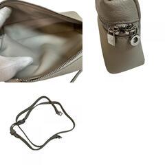 ロロピアーナ Loro Piana ショルダーバッグ エクストラ ポケット ポーチL19 ポーチ ハンドバッグ グレージュの画像