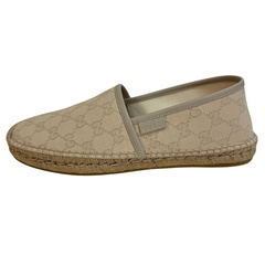 グッチ GUCCI 26 スリッポン GG柄 エスパドリーユ シューズ 466903 アイボリーの画像