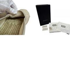 グッチ GUCCI 26 スリッポン GG柄 エスパドリーユ シューズ 466903 アイボリーの画像