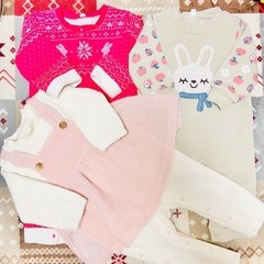 80 もこもこ ふわふわ　カバーオール ロンパース 長袖 の画像