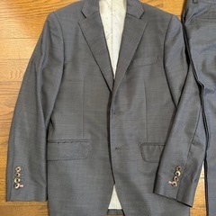 エルメネジルドゼニア 3ピーススーツ 日本製 スリムフィット グレー 2パンツの画像