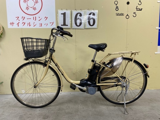 166丁寧に整備済　新基準パナソニック電動アシスト自転車26インチ　パワー強い　中古自転車