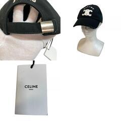 セリーヌ CELINE キャップ トリオンフ ブラックの画像